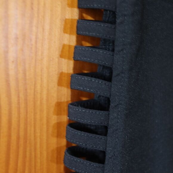 Impulse Black Corset Leg Ladder Cut Out Pants 34 - Picture 6 of 12